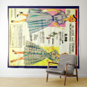 1953 Gimbels Subway Store-jurk, advertentie Wandkleed (In Situ (horizontaal))