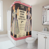 1953 Gimbels Subway Store-jurk en Douchegordijn (In situ)