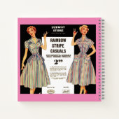 1953 Gimbels Subway Store-jurk en Notitieboek (Achterkant)