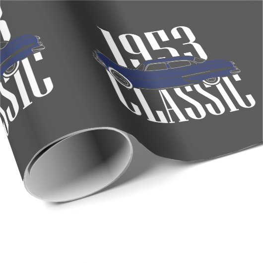 1953 Klassieke auto Cadeaupapier (Rol Hoek)