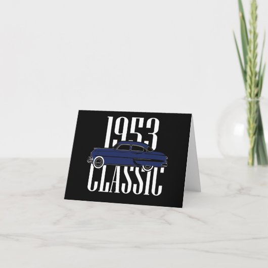 1953 Klassieke auto Feestdagen Kaart (Voorkant)