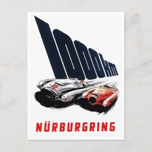 1953 Nurburgring 1000 km racing Briefkaart