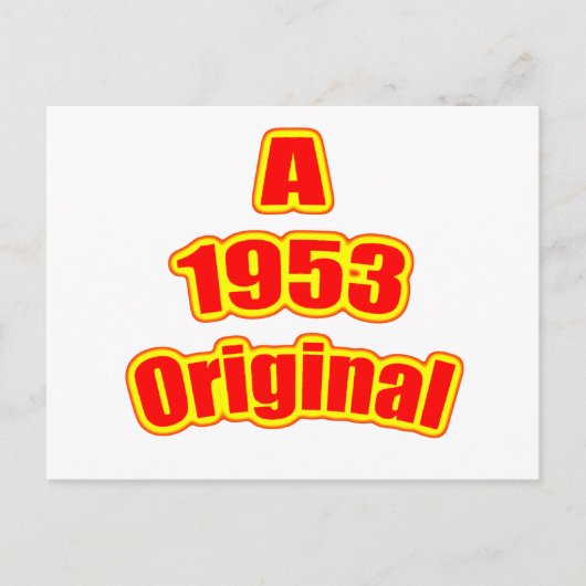 1953 Origineel rood Briefkaart (Voorkant)