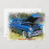 1953 Pontiac Chieftain Briefkaart (Voorkant / Achterkant)