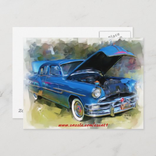 1953 Pontiac Chieftain Briefkaart (Voorkant / Achterkant)