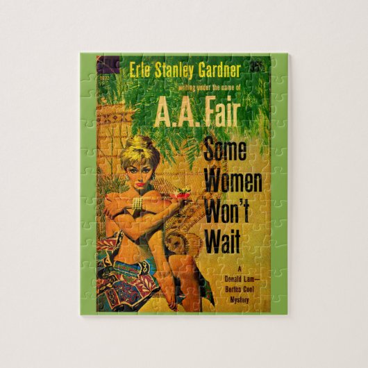 1953 pulp roman cover Enkele vrouwen wachten niet Legpuzzel (Verticaal)