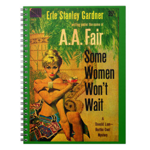 1953 pulp roman cover Enkele vrouwen wachten niet Notitieboek