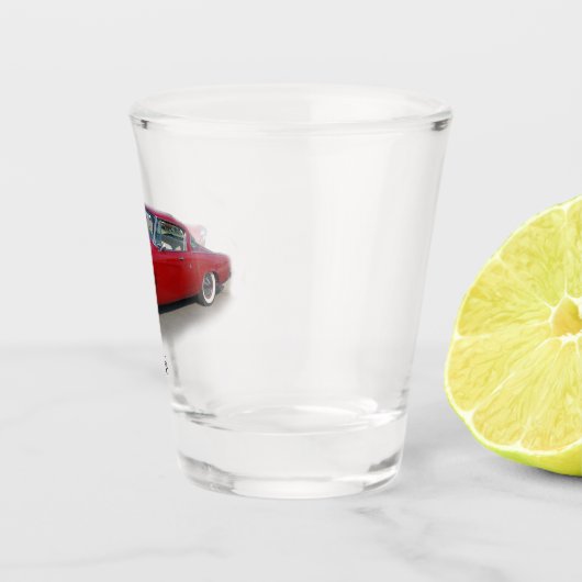 1953 Rood klassiek autoschotglas Shot Glas (Rechts)
