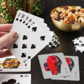 1954 3100 rode bestelwagen pokerkaarten (Insitu)