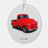 1954 3100 rode bestelwagen, versierd keramisch ornament (Links)