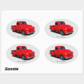 1954 3100 rode sticker voor bestelwagens (Vel)