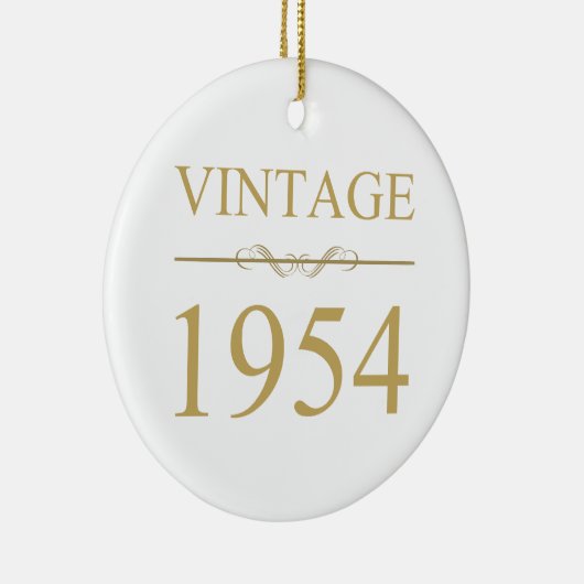 1954 70e geboortedag keramisch ornament (Rechts)