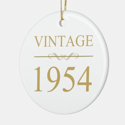  1954 70e geboortedag keramisch ornament (Links)