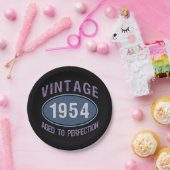 1954 70e geboortedag papieren bordje (Feest)