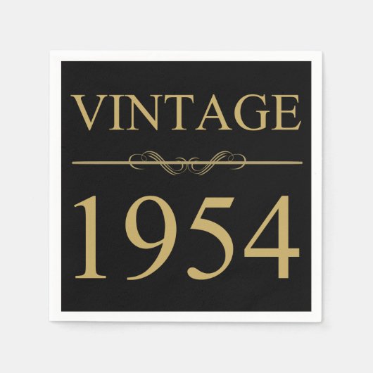 1954 70e geboortedag servet (Voorkant)