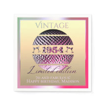 1954 70ste verjaardag roze