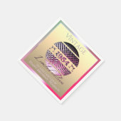  1954 70ste verjaardag roze servet (Hoek)