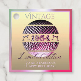1954 70ste verjaardagscadeaus Favor Tags Bedankjes Labels