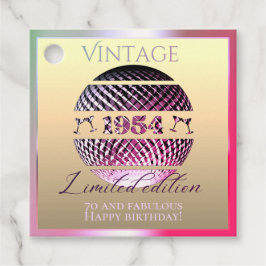  1954 70ste verjaardagscadeaus Favor Tags Bedankjes Labels