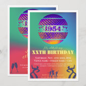 1954 70ste verjaardagsfeestje kaart (Voorkant / Achterkant)