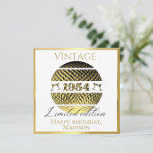 1954 70ste verjaardagsgoud kaart (Staand voorkant)