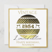 1954 70ste verjaardagsgoud kaart (Voorkant)