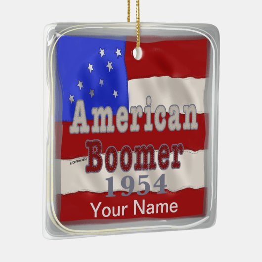 1954 Baby Boomer Verjaardag aangepaste ornamenten (Rechts)