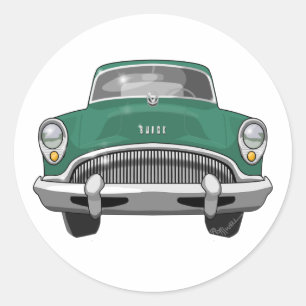 1954 Buick Roadmaster Ronde Sticker