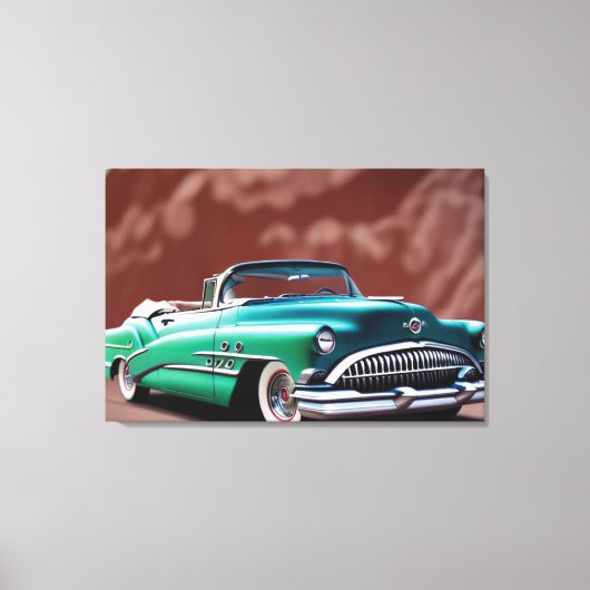 1954 Classic Car Canvas Print (Voorkant)