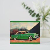 1954 Dodge Royal V8 in groen Briefkaart (Staand voorkant)