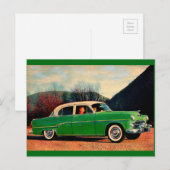 1954 Dodge Royal V8 in groen Briefkaart (Voorkant / Achterkant)