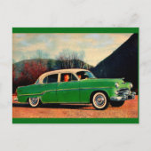 1954 Dodge Royal V8 in groen Briefkaart (Voorkant)
