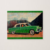 1954 Dodge Royal V8 in groen Legpuzzel (Horizontaal)