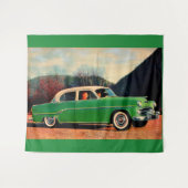 1954 Dodge Royal V8 in groen Wandkleed (Voorkant (horizontaal))