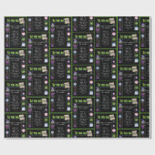 1954 Geboortejaar Trivia Cadeaupapier (Vlak)