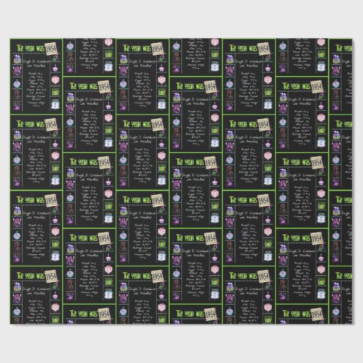 1954 Geboortejaar Trivia Cadeaupapier (Vlak)