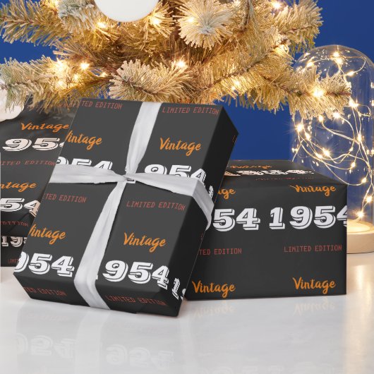  1954 gelimiteerde editie 70th Birthday Gift Cadeaupapier (Feestdagen)