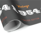  1954 gelimiteerde editie 70th Birthday Gift Cadeaupapier (Rol Hoek)