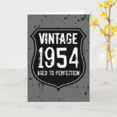  1954 gerijpt tot in de perfectie wenskaart mannen kaart (Gele Bloem)