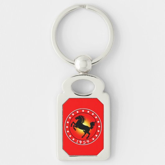 1954 Jaar van het Paard Sleutelhanger (Voorkant)