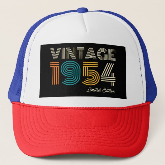  1954 Limited Edition 70th Birthday Trucker Pet (Voorkant)
