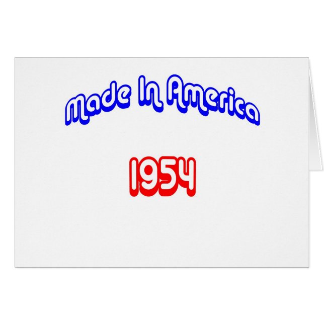 1954 Made in America (Voorkant Horizontaal)