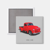 1954 Red 3100 pickup magnet (Voorkant / Achterkant)