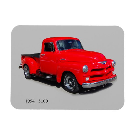 1954 Red 3100 pickup magnet Magneet (Horizontaal)