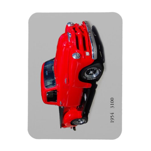 1954 Red 3100 pickup magnet Magneet (Verticaal)