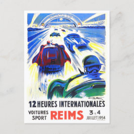 1954 Reims 12-uurs  races Briefkaart