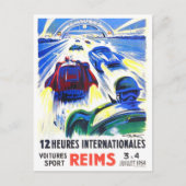 1954 Reims 12-uurs  races Briefkaart (Voorkant)