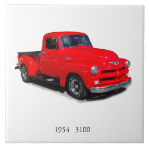 1954 rode 3100 pickup tegels tegeltje