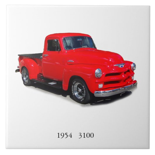 1954 rode 3100 pickup tegels tegeltje (Voorkant)
