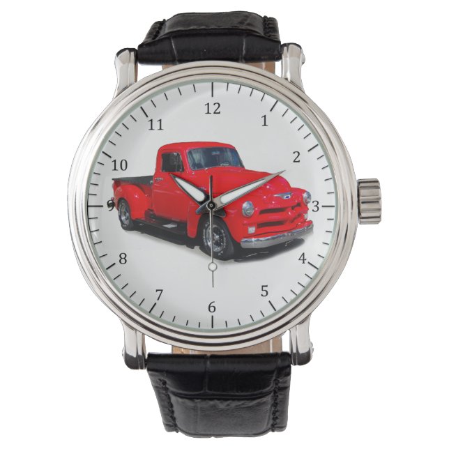1954 rode vrachtwagen horloge (Voorkant)